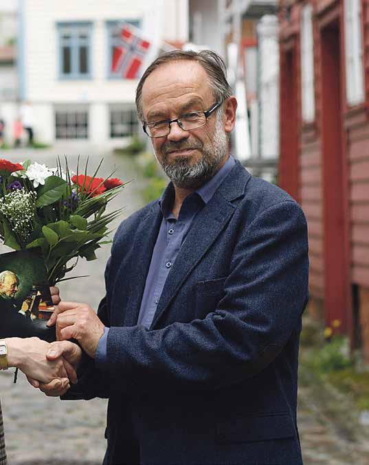 God kommunikasjon: Leiar i Noregs Mållag, Magne Aasbrenn, meiner Kristine Ullaland med bloggen «Grønare kvardag» er eit døme på god kommunikasjon på nynorsk. Foto: Mads Maurstad det du treng.