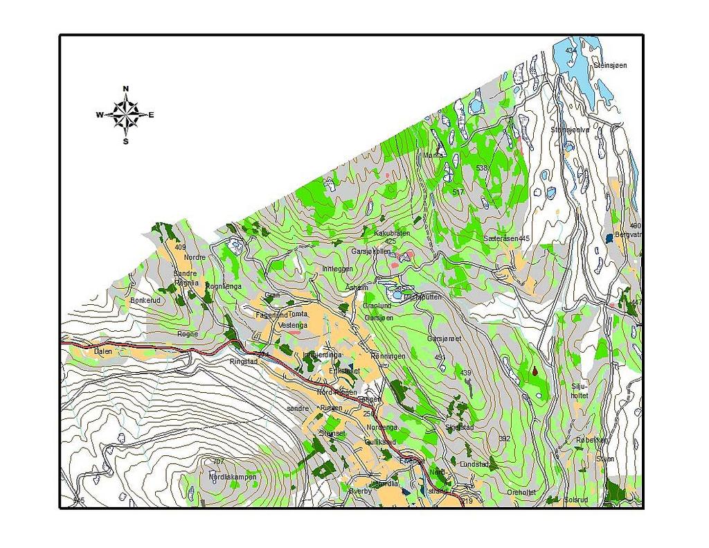 4.5. Beiteverdikart 4.5.1. Nord - Hurdal Figur 34.