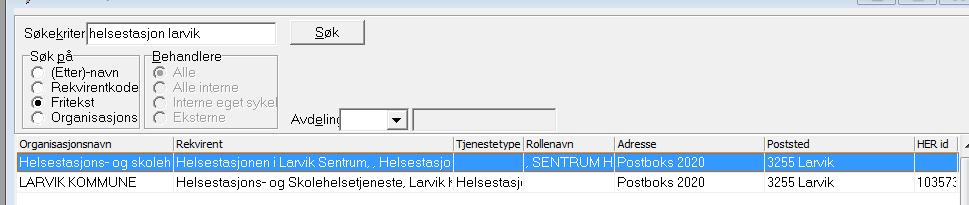 Helsestasjoner For søk på helsestasjoner skriv helsestasjon og aktuell kommune.