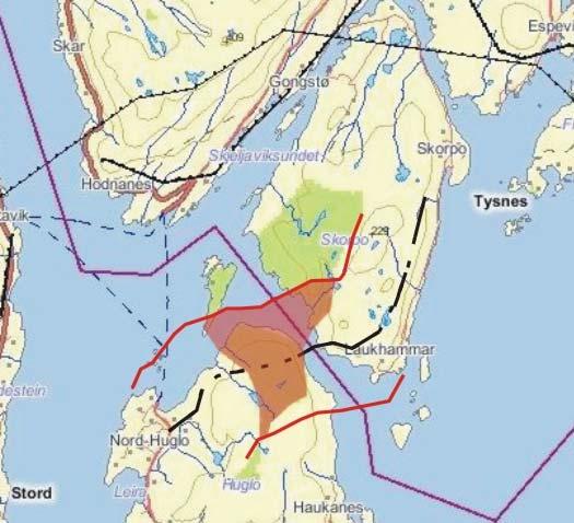 VIRKNING OG KONSEKVENSER AV TILTAKET ALTERNATIV 1 EKSISTERENDE VEISTREKNING Det er ikke verneområder eller foreslåtte verneområder i influensområdet, det er heller ingen viktige arter som blir