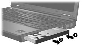 MultiBay II-harddisk MultiBay II godtar valgfrie harddiskmoduler som består av en harddisk som er koblet til en adapter.