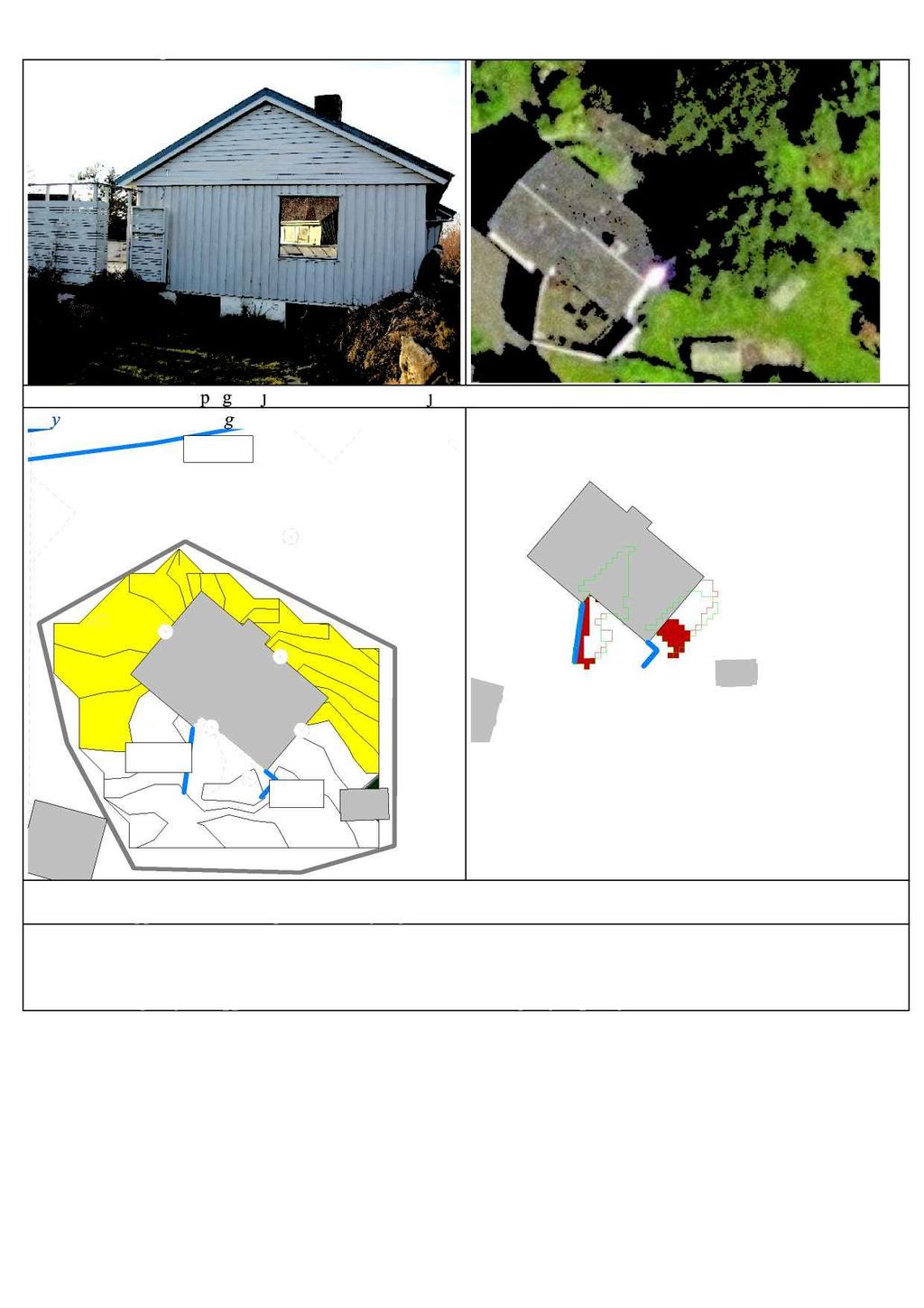 Adresse : Kornbergkroken 07 Generelt : Stor terrasse på garasje m o t sør. Glissent skjerm et. Støysoner: 1,5 m beregningshøyde 2 m 2.5 m 2.