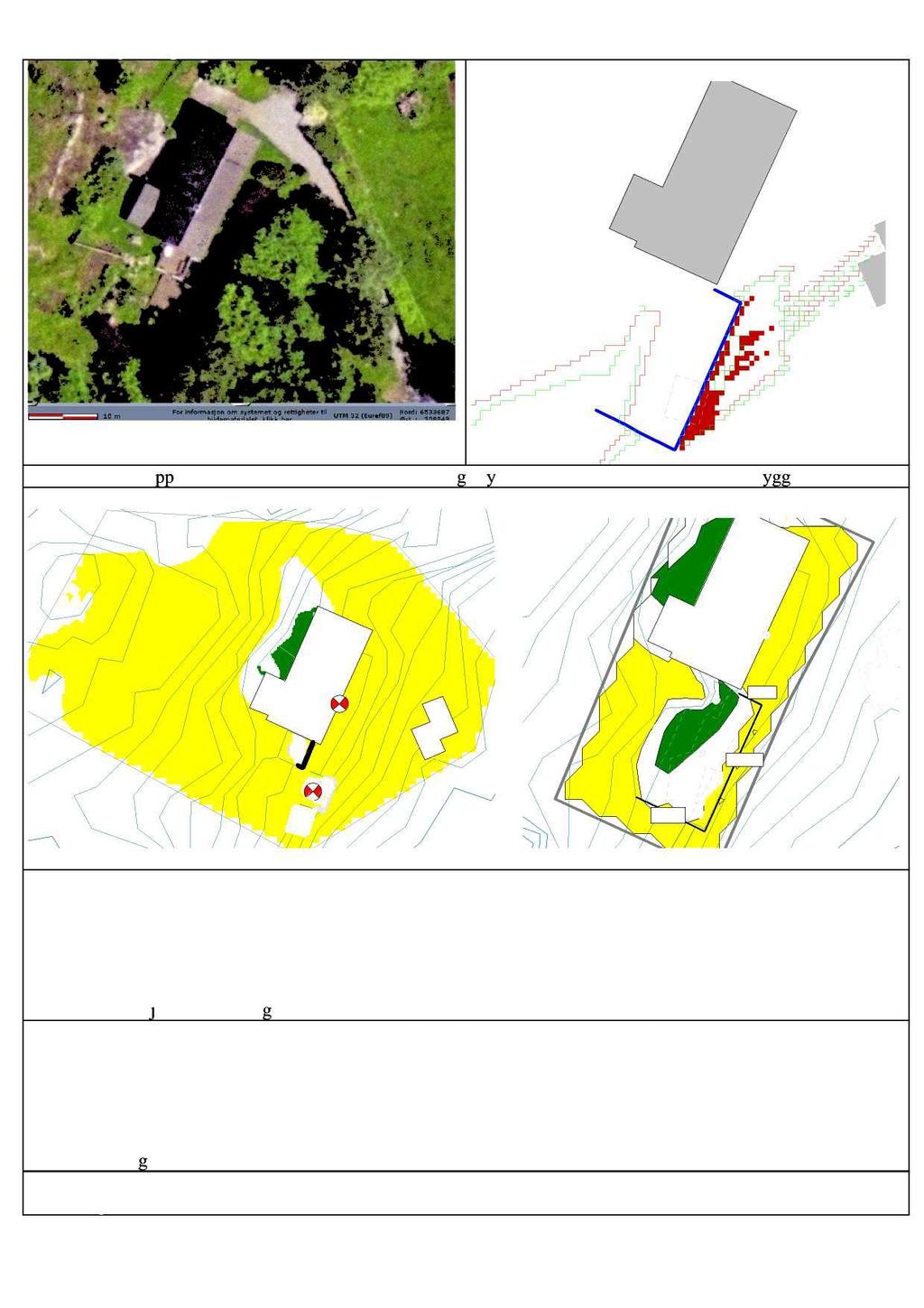 Adresse : Røynebergveien 82 Generelt : Flere oppholdssteder utendørs. Det mest naturlige synes å være de to terrassene sør for bygget. Støysoner: 1,5 m beregningshøyde 2-2. 5 m 2. 5 m 2-2.