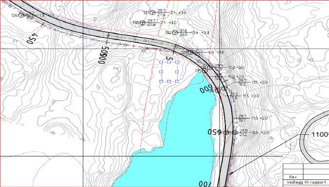 Geoteknisk rapport nr. ID 219A-1 4.3.2 Stabilitetsforhold Det er planlagt inntil ca. 2,5m høye fyllinger i område.