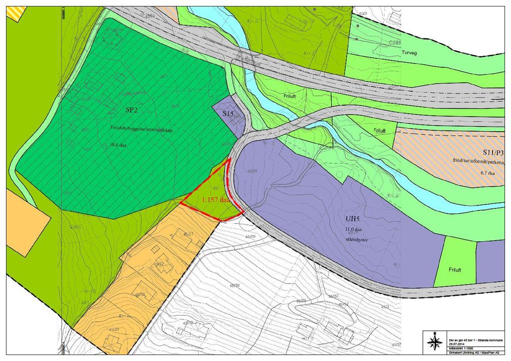 2. Eksisterande forhold 2.1 Kommunedelplanen for Hevsdalen I kommunedelplanen for Hevsdalen av 24.05.2007 er planområdet markert som «Idrettsanlegg».