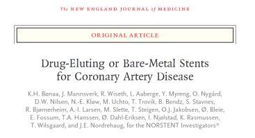 karregisteret (Roffi, 2016) NORSTENT Legemiddelavgivende stent (DES) Cytostatika