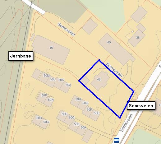1 INNLEDNING Det planlegges å oppføre en 4-mannsbolig i Semsveien 48 på Gnr./Bnr. 73/436, i Øvre Eiker kommune.