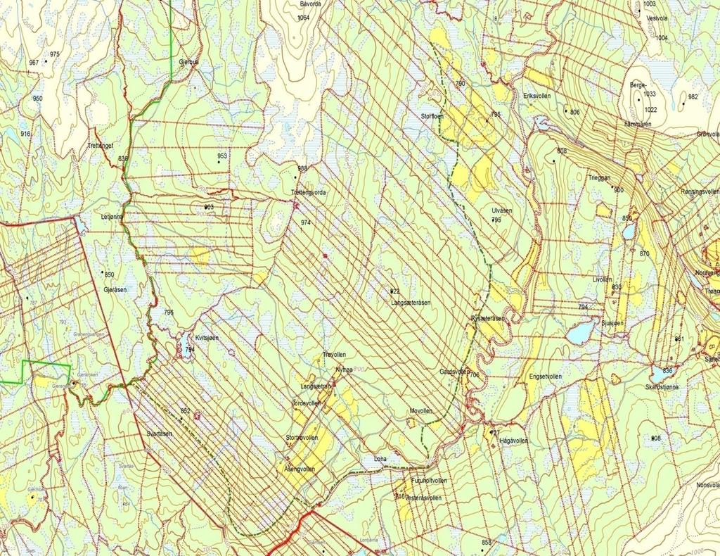 Båvola Inngjerding på 12,5 km 11 aktive setre i området 2 fellessetre og 3 enkeltsetrer innenfor