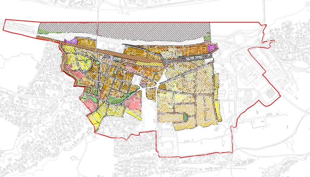 Planområdet Planområdet omfatter store deler av definert sentrumsavgrensing i kommuneplanen (se illustrasjon nr.