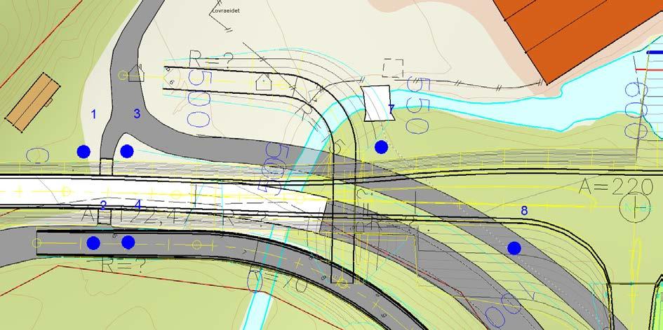 3.2 Profil 500-600 Geoteknisk rapport for reguleringsplan, Rv. 13 Lovraeidet-Rødsliane Kart: EPS-Lovraeidet 3.2.1 Grunnforhold, vurderinger og anbefaling Grunnforhold henvises til; Multiconsult AS, «Grunnundersøkelser.