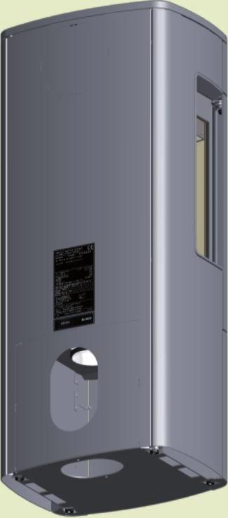 Ekstern forbrenningsluft kobles til gjennom et ventilasjonsrør via vegg eller gulv. Ventilasjonsrøret skal ikke kunne lukkes med en ventil.