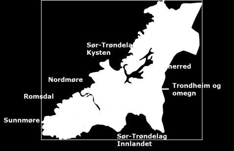Trøndelag og Nordvestlandet (regionen) er her definert som Møre og Romsdal, Sør-Trøndelag og Nord-Trøndelag med åtte økonomiske regioner for analyseformål Det som i konjunkturbarometeret benevnes som