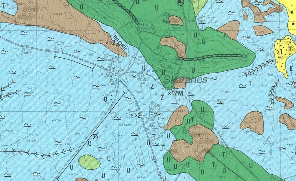 Grunnforhold Utfra kvartærgeologisk kart (figur 2-2) er området preget av moreneryggen som går i sørøst-nordvest retning (grønn).