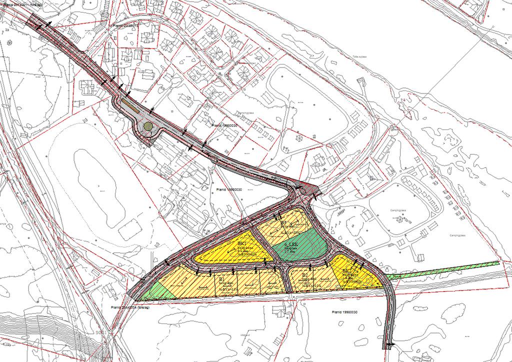 Formålet med detaljreguleringsplanen er å legge til rette for eneboligtomter og rekkehus med tilhørende anlegg i Tøllefsvei, sikre gang- og sykkelvei/fortau langs Steinfossveien og Tøllefsvei, og