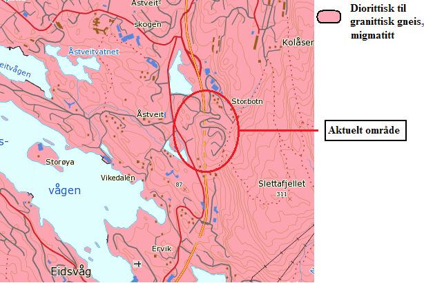 bergarter fra proterozoisk tid.