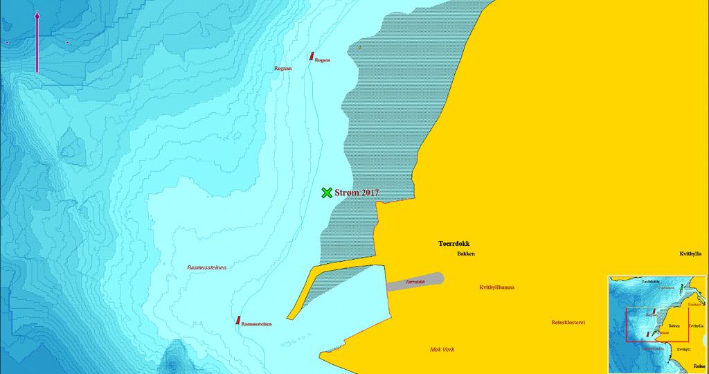 Strømmålingene ble foretatt i perioden 21.02 til 24.03.2017. Rådata finnes oppbevart hos Aqua Kompetanse AS, og er tilgjengelig ved forespørsel.