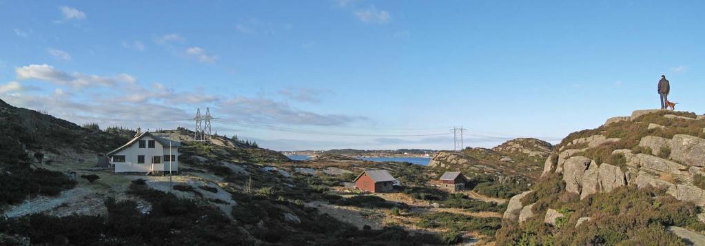 Fotomontajse som viser alternativ 3 over Straumsundet mot øst.