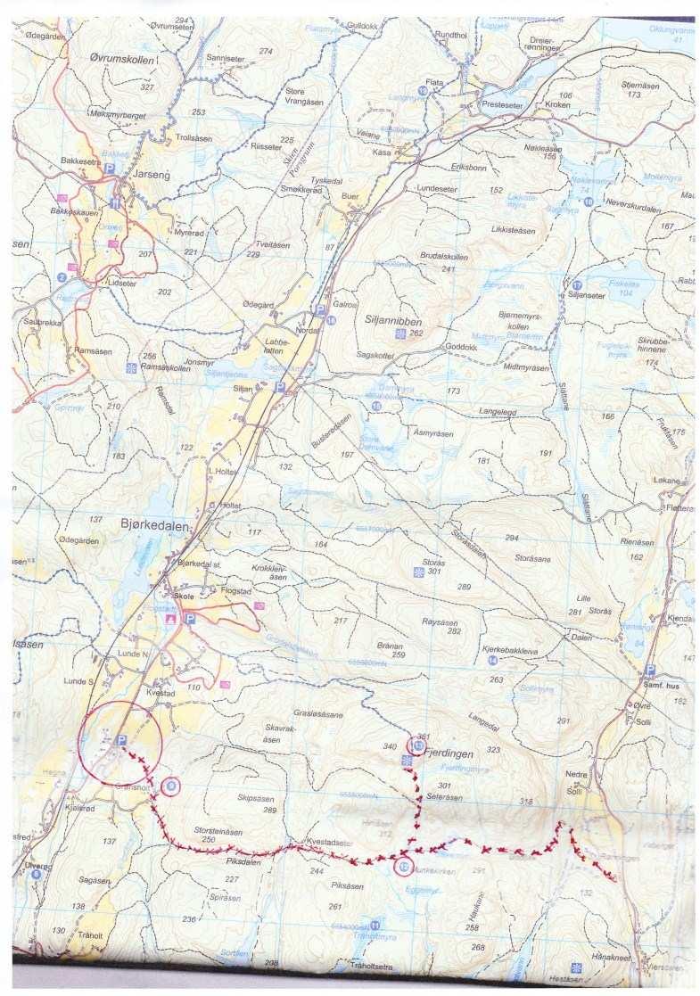 FNF Telemark ønsker at stien inn til disse områdene blir tatt hensyn til slik at den fortsatt er tilgjengelig for turgåere.