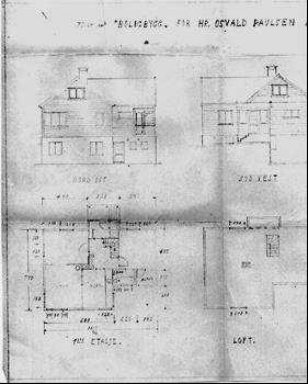 Figur 7: Tegninger av bolighuset, fra 1948. 2.