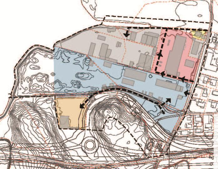 Side 6 1.2.5 Alternativ E I dette alternativet foreslås ny adkomst til nord for Byggservice og eksisterende bolig.