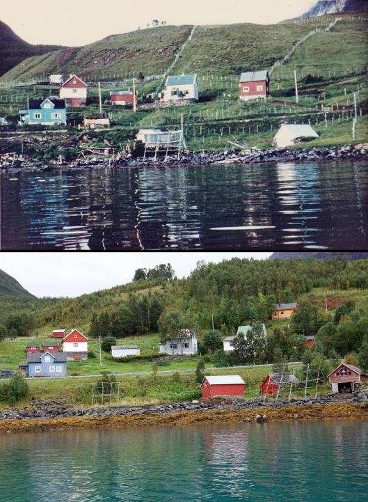 Da Bygde-Norge sluttet å gå i takt 1960. Ytter Skardalen. Kåfjord kom., Troms. Foto:?