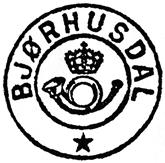Brevhuset ble flyttet til Bjørhusdalen fra 01.01.1891 og fikk navnet BJØRHUSDALEN. Navnet ble fra 12.12.1933 endret til BJØRHUSDAL. Brevhuset BJØRHUSDAL ble lagt ned fra 01.01.1963. Stempel nr.
