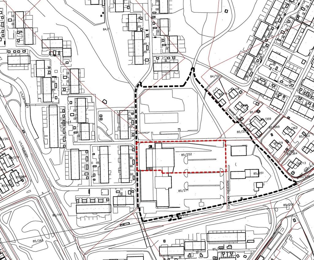 6 B ESKRIV E LSE AV OMRÅDET, EKSISTERENDE FORHOLD 6.1 Beliggenhet Planområdet ligger på Risvollan i Trondheim, i Lerkendal bydel.