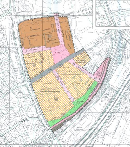 Brobekkveien 52-64 Byggeareal - 101.200 m2 BRA Sentrumsformål og bolig, der bolig skal utgjøre min. 50% av utnyttelsen.