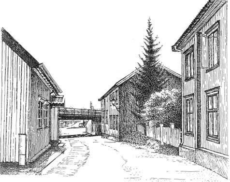 3 RESULTAT Kirkegata er en av de gamle gateløpene i Holmestrand (tidl. Løkkevegen).