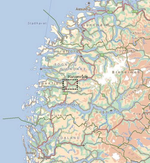 1 Innleiing 1.1 Bakgrunn og formål E39 frå Kristiansand til Trondheim går gjennom Førde kommune.