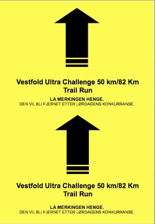 Det kan også være fort gjort å overse merking i et kryss dersom man løper flere sammen og prater. Blir du usikker, sjekk med kart og løypebeskrivelse. Start: 50 miles-løpet (82 km) starter kl.