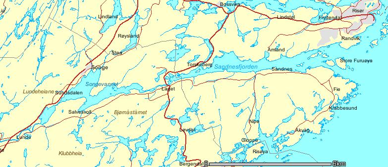 NIVA 6245-211 2.1 Områdebeskrivelse 2. Områdebeskrivelse og topografi Forsøksområdet strekker seg fra elvemunningen av Storelva og ut til de ytterste øyene i Sandnesfjorden (Figur 1).
