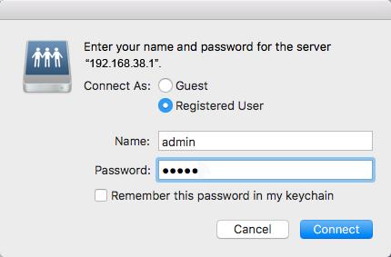 Tilgang til USB harddisk fra Mac 1. Åpne Finder og trykk Apple key + K +.