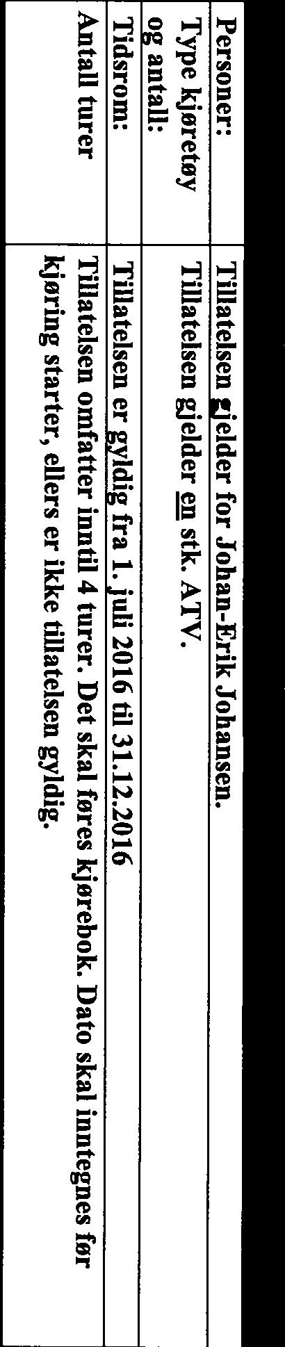 Vedtaket skal medbringes i original form, og forevises på forlangende fra politi, fjelltjenestenlsno eller annen offentlig oppsynsmyndighet.