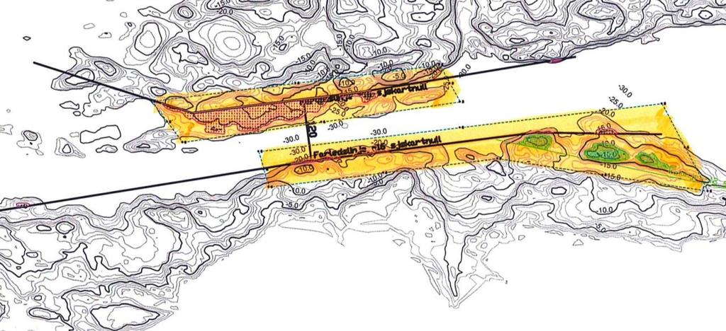 Innseiling Florø Miljøgeologiske undersøkelser M U L T I C O N S U L T N Figur 2. Oversiktskart innseilingen til Florø delområde nord og sør.