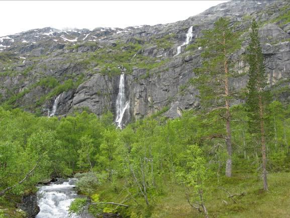 Tiltaket vil ikke medføre aktiviteter som vil påvirke forhold knyttet til skred eller ras, verken i anleggs- eller driftsfasen. Figur 4.12.