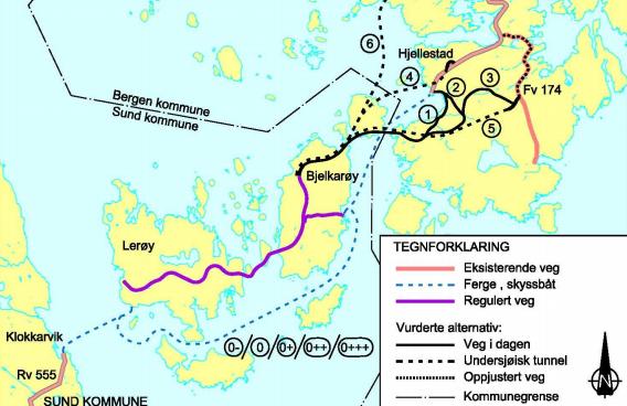 Fylkesrådmannen vurderer det derfor som uaktuelt å søka om ferjeavløysingsmidlar til fastlandssamband mellom Lerøy Bjelkarøy
