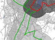1 Kollektivtilgjengelighet Tomten ligger innenfor influensområde til hovedrute kollektiv i kommuneplanen for Sandnes 2015-2030.
