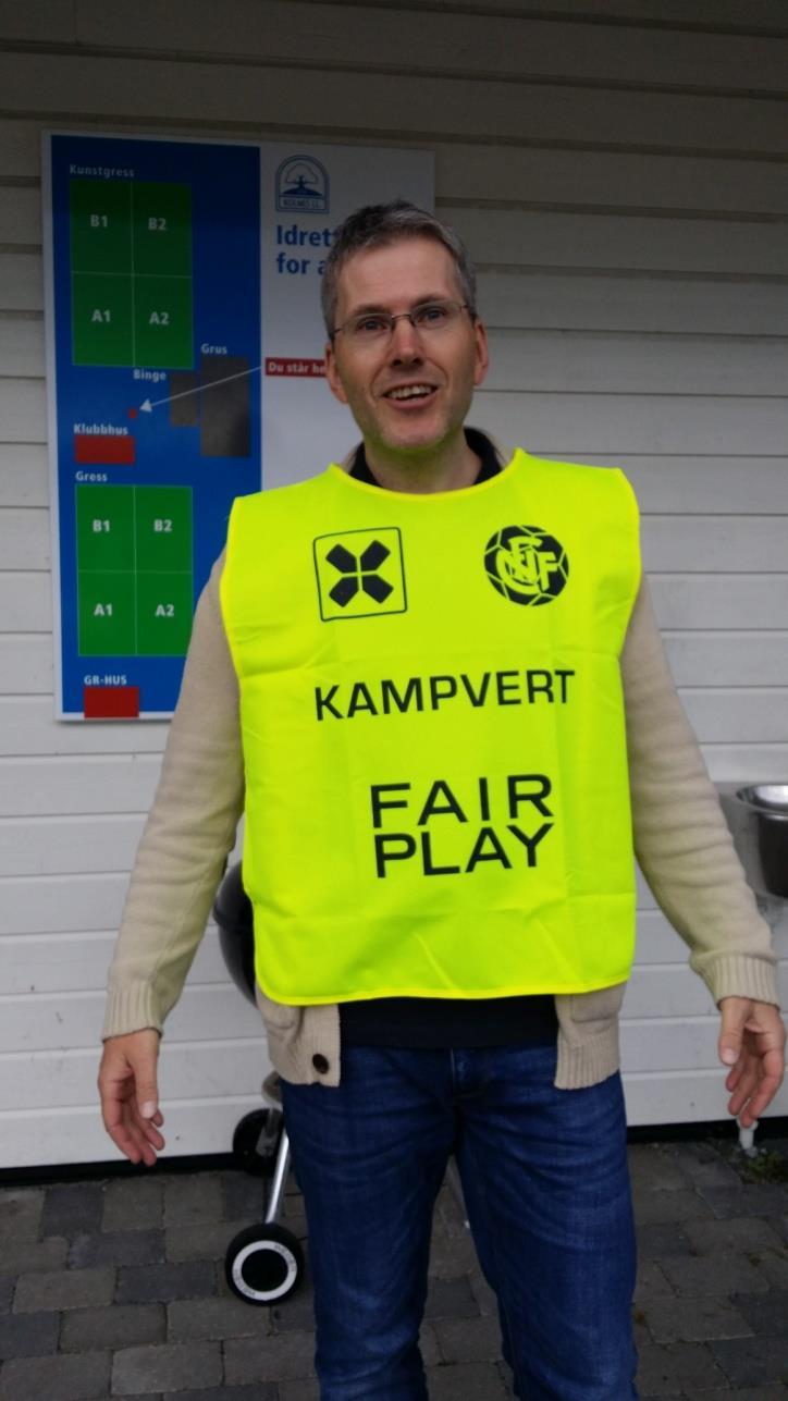 Fair Play og kampvert Fair play og kampvert er blitt Kolnes ILs varemerke La foreldrene rullere på å være kampvert hver hjemmekamp.