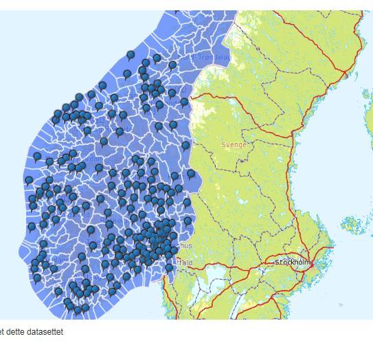 Alle kommuner bruker Geonorge til å registrere sitt DOK https://register.geonorge.