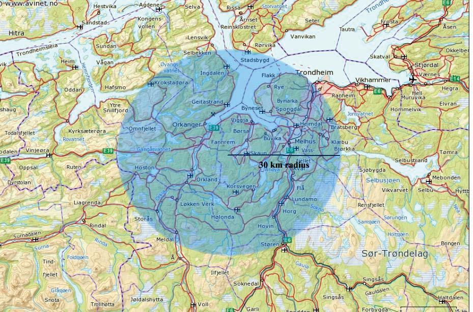 2015 - /ARL Side 8 av 13 4.2 Eksisterende planer Det foreligger ikke detaljregulering. Planområdet er i kommuneplanens arealdel for Skaun kommune 2014-2020, avsatt til råstoffutvinning med 201208.