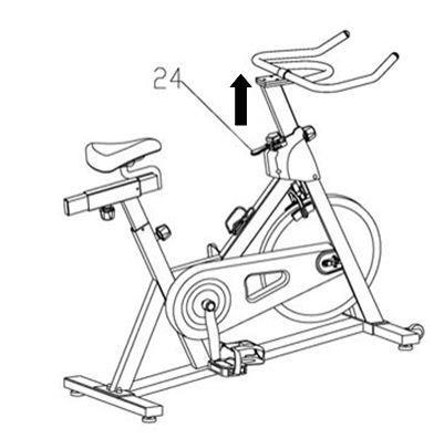 Merl: A). Motstandsjustering: Du kan variere treningsøktene dine ved å justere motstanden på pedalene.
