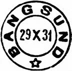 BANGSUND BANGSUND poståpneri opprettet fra 01.04.1884 i Namsos herred. Underpostkontor fra 01.11.1973.