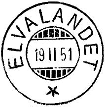 Brevhuset ble nedlagt 01.10.1918 med samtidig opprettelse av nytt poståpneri med navn ELVALANDET. Underpostkontor fra 01.11.1973.