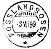 1950 VG Registrert brukt på NK4 TK og AA Stempel nr. 2 Type: I Utsendt 07.02.1859 FOSNÆS Innsendt?
