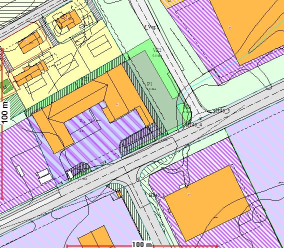 Sak 12/16 Forslag til ny arealbruk er her illustrert ved at formål i gjeldende reguleringsplaner ligger som et lag under planforslaget.