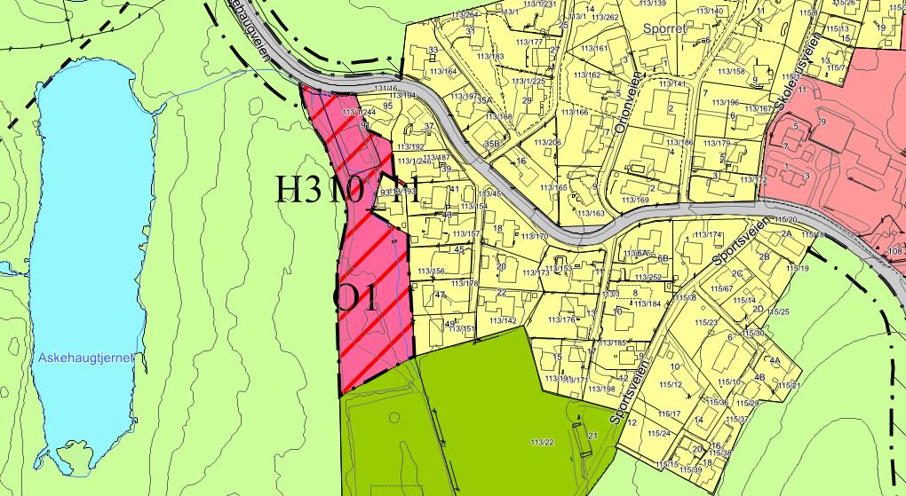 Saksutredning: Sammendrag: I gjeldende kommuneplan, vedtatt 03.02.2016, er ca. 9,7 dekar avsatt til offentlig eller privat tjenesteyting (områdenavn O1). Planområdet er totalt på ca. 15,7 dekar.