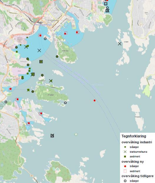 1. Overvåking av Kristiansandsfjorden (2018-2022) Det etableres samordnet overvåkingsprogram for perioden 2018-2022 Samarbeid mellom medlemmer i Fjordgruppa Hvordan gikk vi frem: 1.