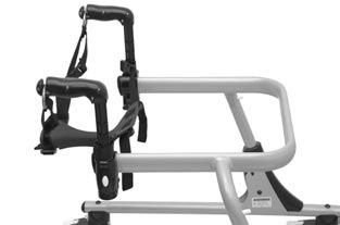 Sete / hoftesele Montering Hofteselen er designet for å kunne justere kroppens helning forover.