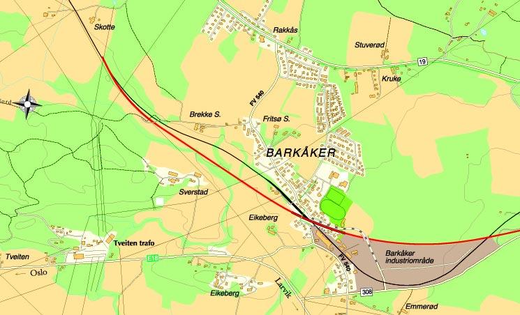 Prosjektet mellom Barkåker og Tønsberg har en total anleggslengde på 7,7 km inklusive 5,4 km nytt dobbeltspor, 1,75 km tunnel gjennom Frodeåsen, samt koblinger til eksisterende jernbanetrasè.